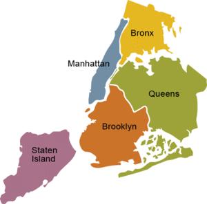los 5 condados de NYC