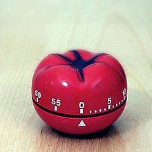 dispositivo que sirve como temporizador en la técnica pomodoro