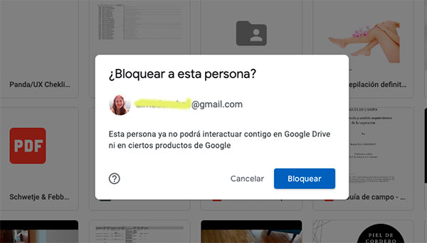confirmacion de bloquear usuario